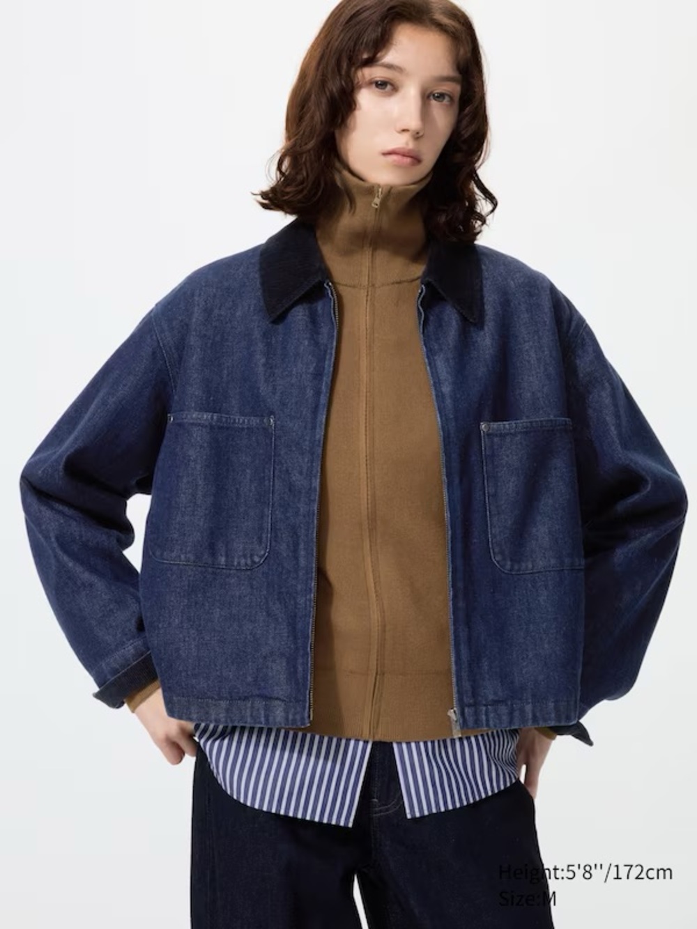 Uniqlo Zip-Up Short Jacket | Denim